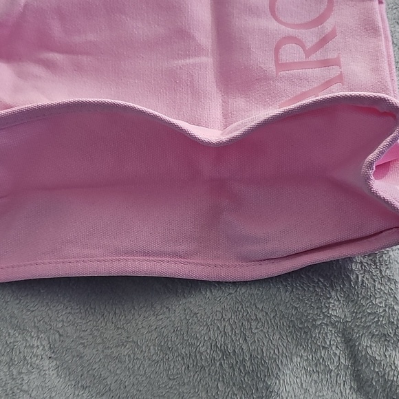 New - Swarovski - Iconic Swan - Pink Canvas Tote Bag w/ Tag - Picture 6 of 7